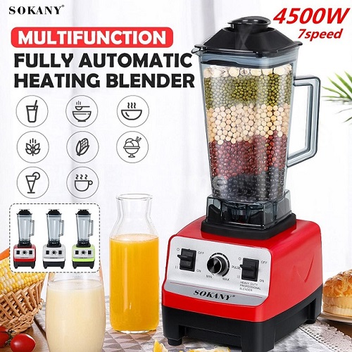 Sokany 4500 WATTS MULTIFUNCTION COMMERCIAL HEAVY DUTY BLENDER -2L in Thika