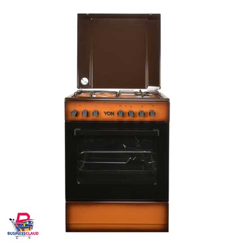 sell online 3 Gas + 1 Electric Cooker - Mono Brown Von 7312NEK/VAC6S031UB